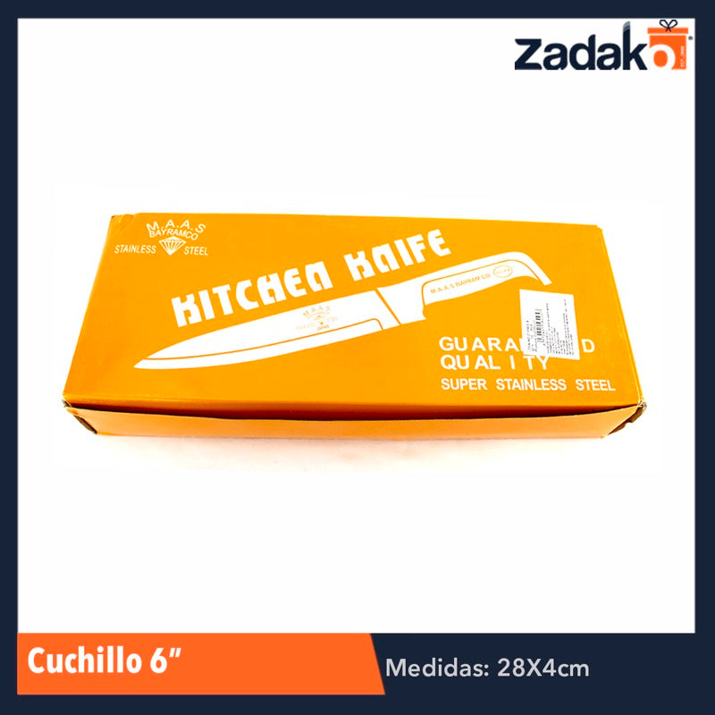 N-GPM-4789 ZC-0136 CUCHILLO 6 PULGADAS CON 12 PIEZAS, O CAJA CON 20 PQTS