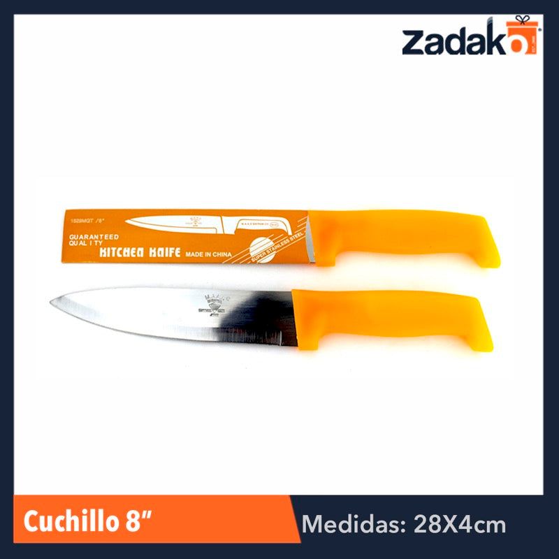 ZC-0138 CUCHILLO 8", CON 12 PZS, O CAJA CON 20 PQTS