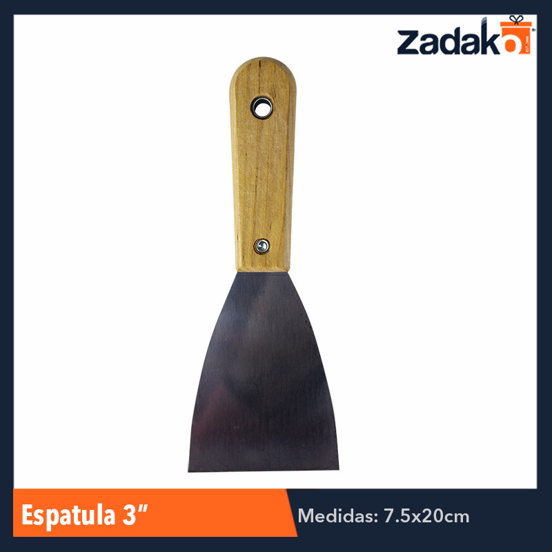 ZF-0154 ESPATULA 3 PULGADAS CON 1 PZ O CAJA CON 240 PZS
