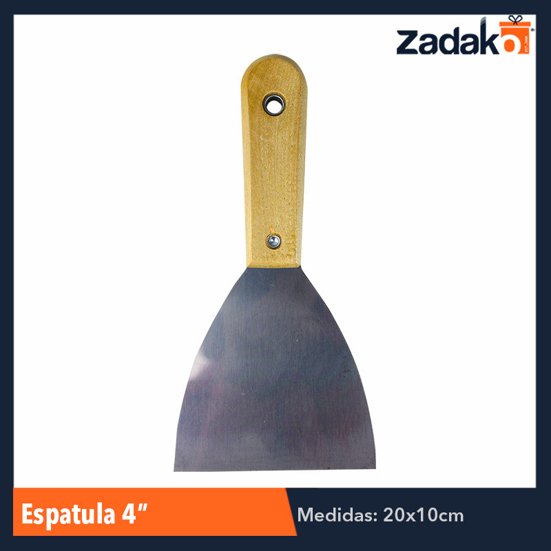 ZF-0155 ESPATULA 4 PULGADAS, CON 1 PZ O CAJA CON 240 PZS