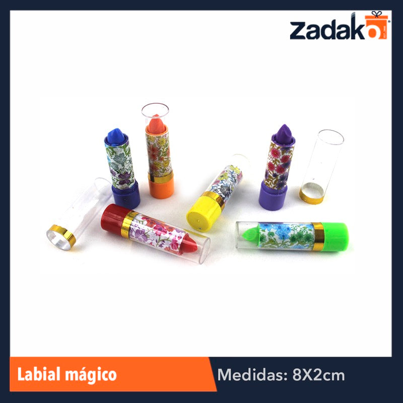 ZB-0047 LABIAL MAGICO, CON 12 PZS, O CAJA CON 100 PQTS