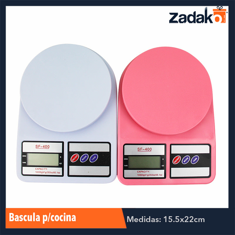 ZH-0080 BASCULA PARA COCINA, CON 1 PZ O CAJA CON 40 PZS