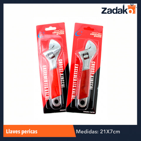 ZF-0059 LLAVES PERICA 6 PULGADAS CON 1 PZ O CAJA CON 120 PZS