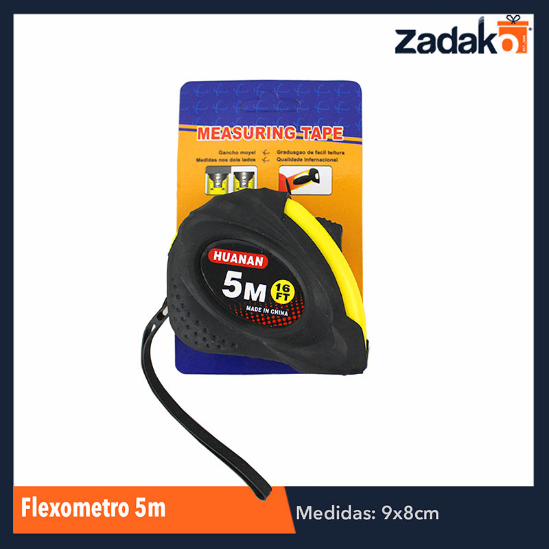 N-GPM-2740 ZF-0116 FLEXOMETRO 5MTS, CON 1 PZ O CAJA CON 120 PZS