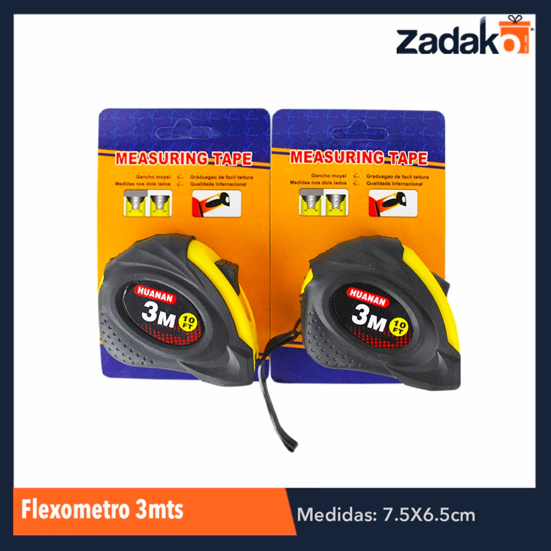 N-GPM-2621 ZF-0115 FLEXOMETRO 3 METROS, CON 1 PIEZA O CAJA CON 240 PZS.