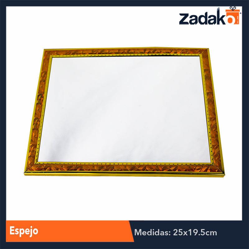 N-GPM-2712 ZH-0107 ESPEJO 25X19.5 CM, CON 1 PZ O CAJA CON 100 PZS