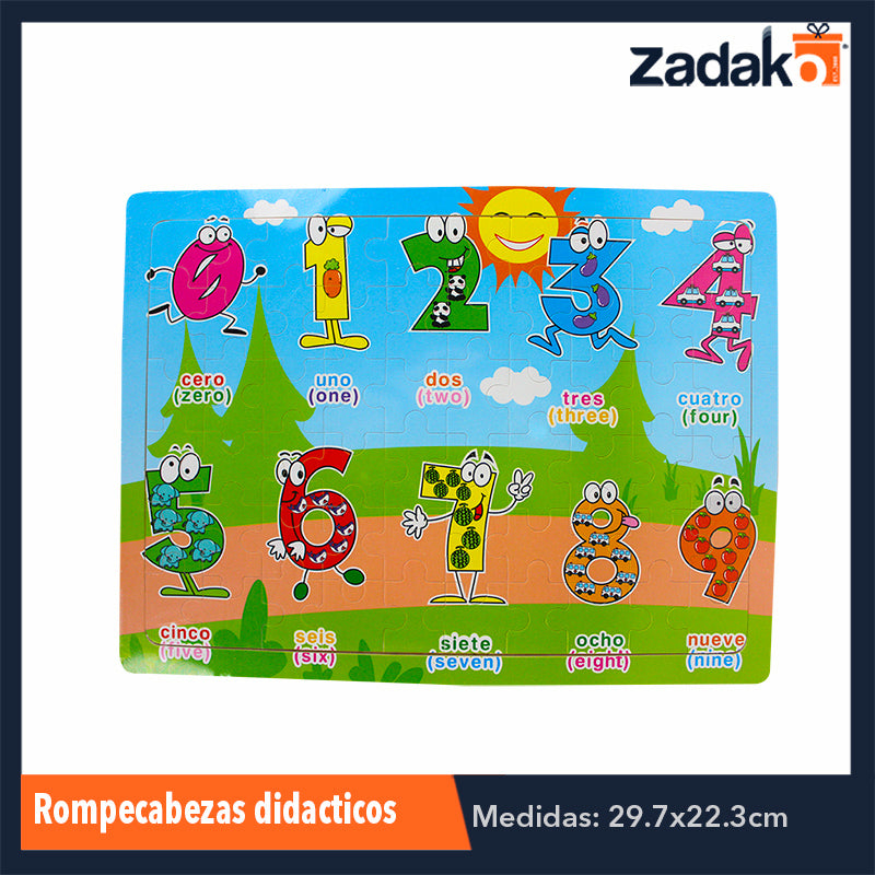 ZJ-0439 ROMPECABEZAS 3D DE FOAMI DE DIFERENTES DISEÑOS, CON 1 PIEZA O CAJA CON 200 PZS