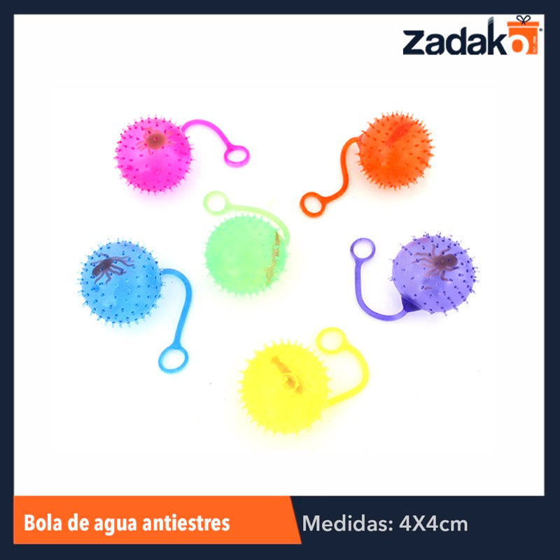 ZJ-0042 BOLA DE AGUA ANTIESTRES, CON 24 PZS, O CAJA CON 12 PQTS