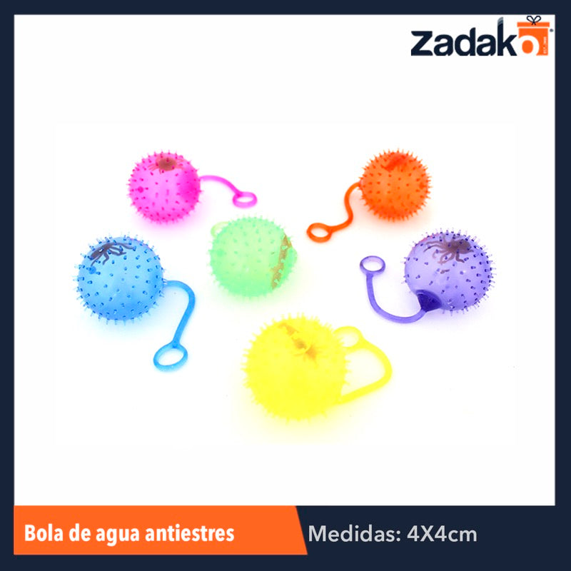 ZJ-0042 BOLA DE AGUA ANTIESTRES, CON 24 PZS, O CAJA CON 12 PQTS