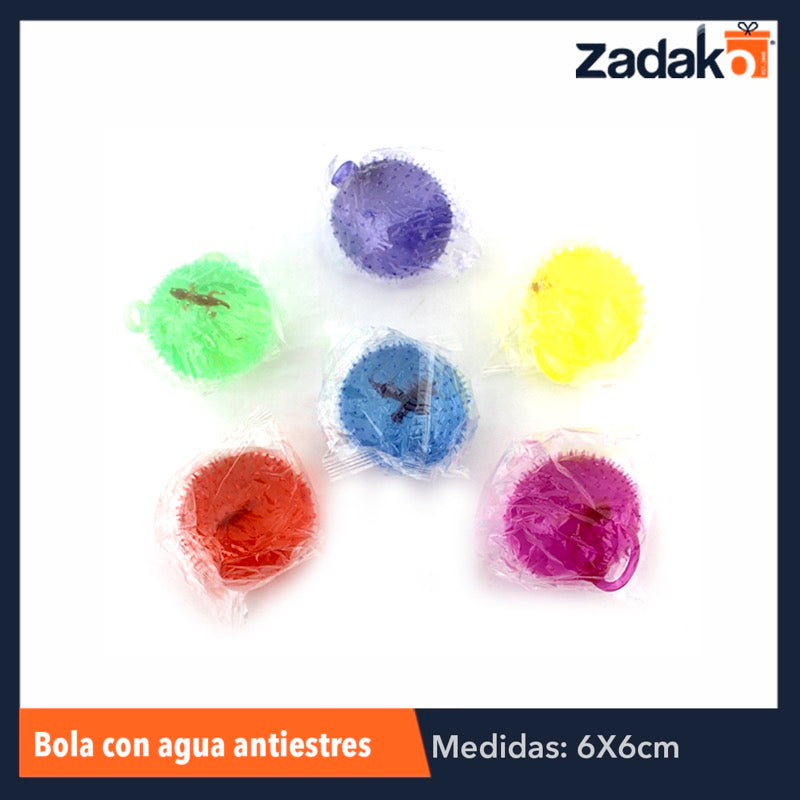 ZJ-0303 BOLA DE AGUA ANTIESTRES, CON 12 PZS, O CAJA CON 12 PQTS