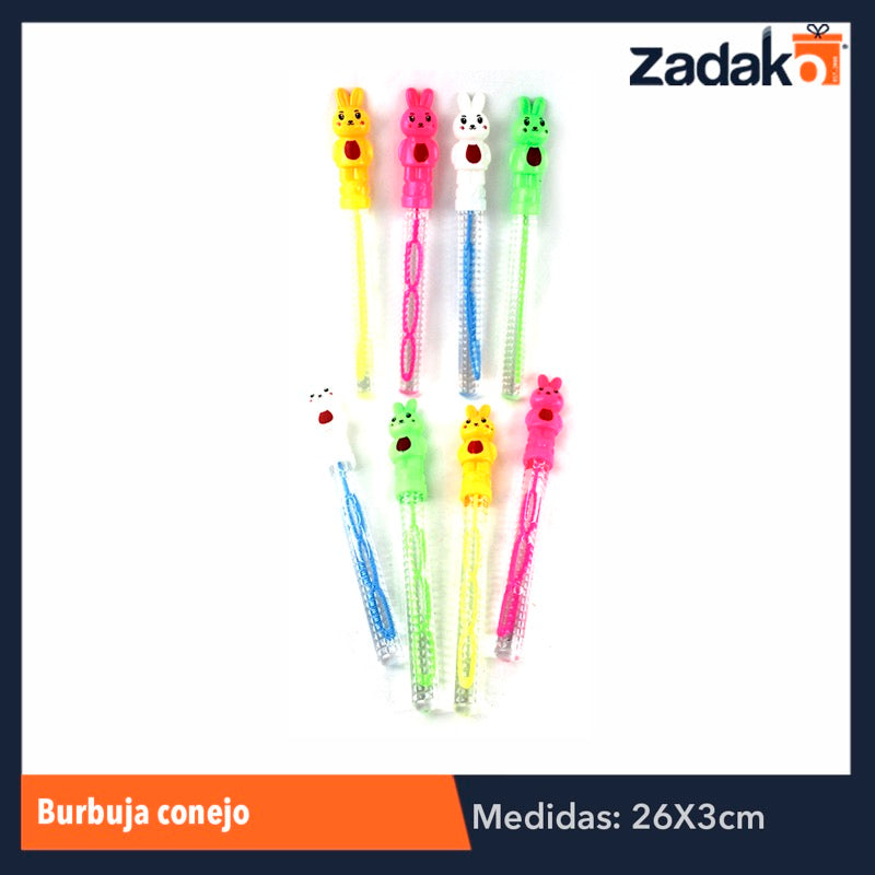 GPM-0598 ZJ-0460 BURBUJA CONEJITOS, CON 24 PZS, O CAJA CON 12 PQTS