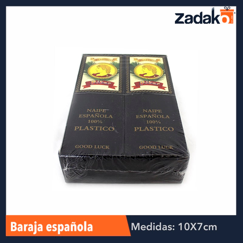 GPM-0149 ZJ-0513 BARAJA ESPAÑOLA PLÁSTICA, CON 12 PZS, O CAJA CON 12 PQTS