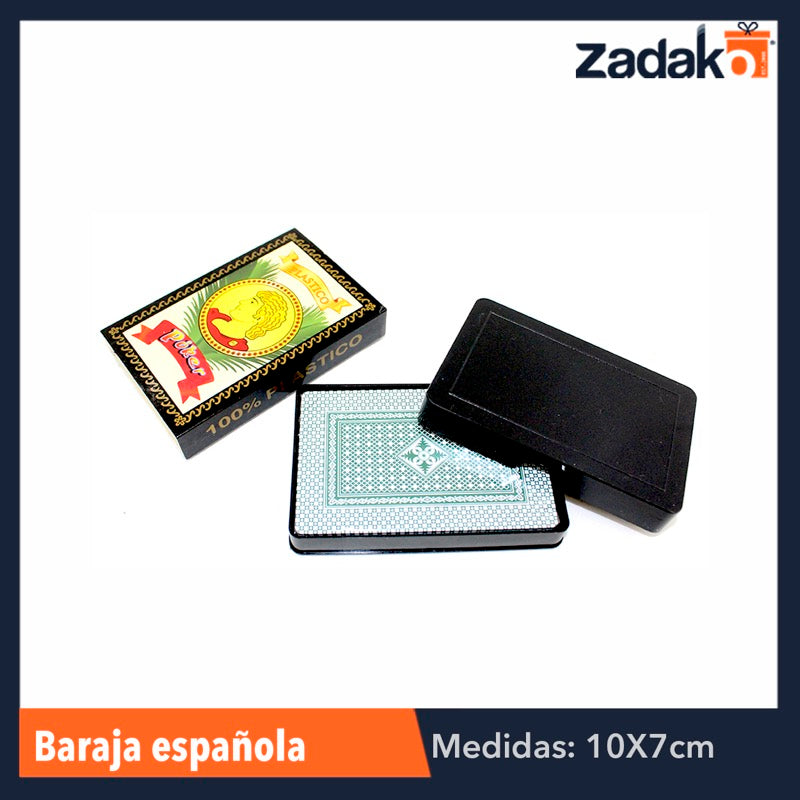 GPM-0149 ZJ-0513 BARAJA ESPAÑOLA PLÁSTICA, CON 12 PZS, O CAJA CON 12 PQTS