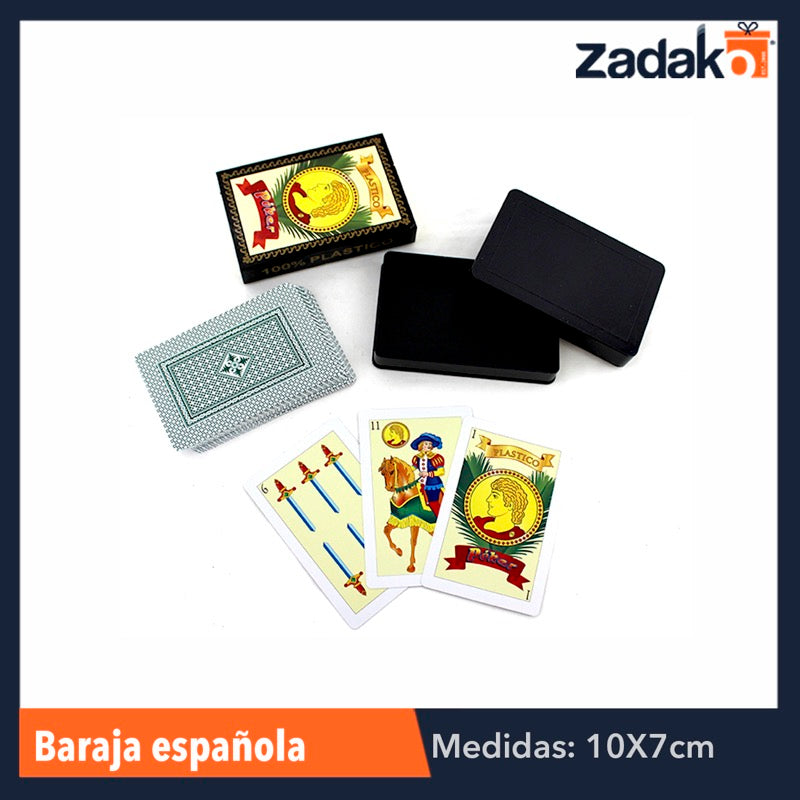 GPM-0149 ZJ-0513 BARAJA ESPAÑOLA PLÁSTICA, CON 12 PZS, O CAJA CON 12 PQTS