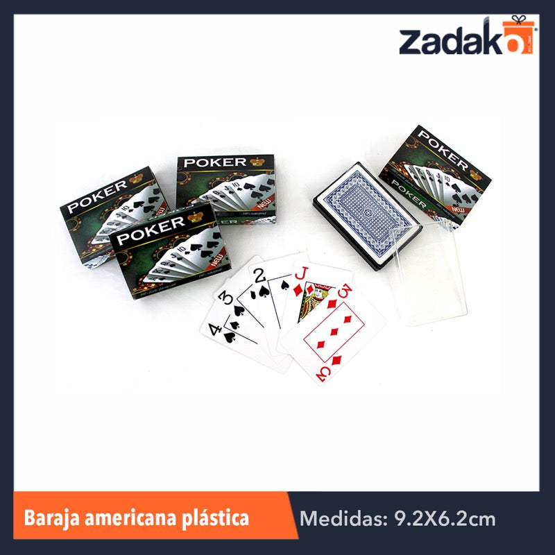 GPM-0150 ZJ-0514 BARAJA AMERICANA PLASTICA, CON 12 PZS, O CAJA CON 12 PQTS
