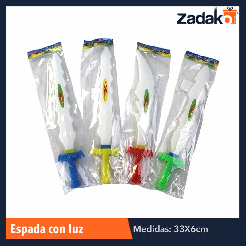ZJ-0529 ESPADA CON LUZ, CON 1 PZ O CAJA CON 600 PZS