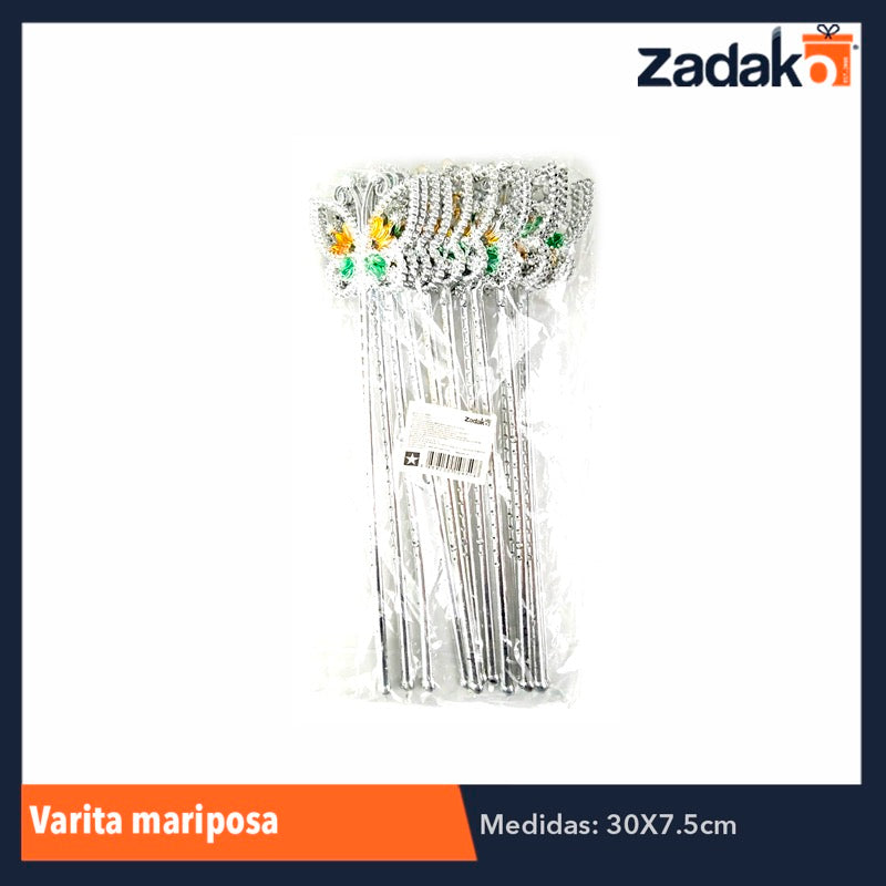ZJ-0650 / B-422-30 VARITA MARIPOSA, CON 12 PZS, O CAJA CON 100 PQTS