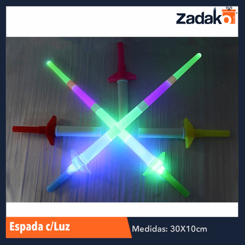 ZJ-0654 ESPADA CON LUZ, CON 1 PZ O CAJA CON 300 PZS