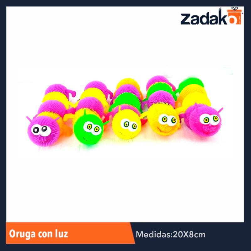 ZJ-0663 ORUGA C/LUZ, CON 12 PZS, O CAJA CON 24 PQTS