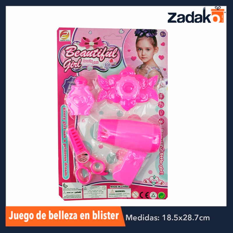 ZJ-0747 JUEGO DE BELLEZA EN BLISTER, CON 1 PZ O CAJA CON 192 PZS