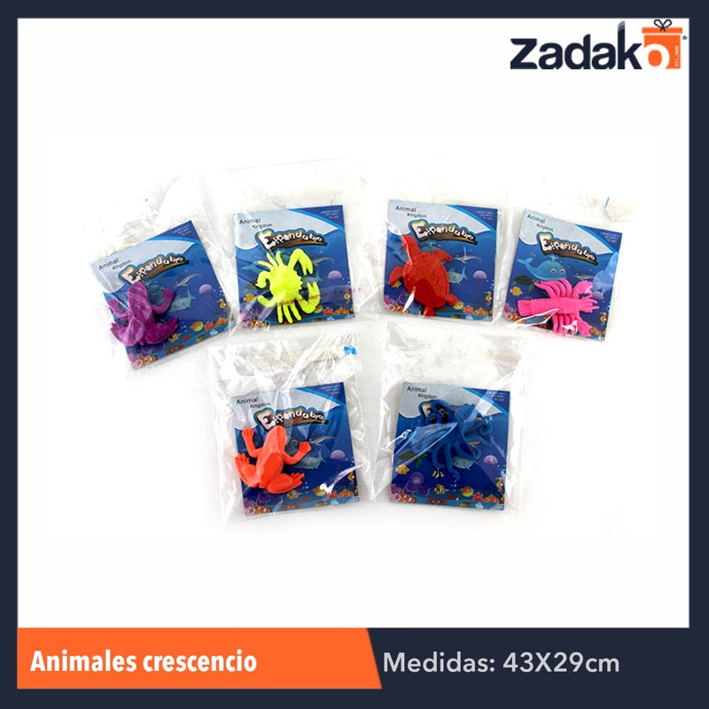 GPM-0633 G-636-152 ZJ-0393 ANIMALITO CRECENCIO, CON 20 PZS, O CAJA CON 100 PQTS
