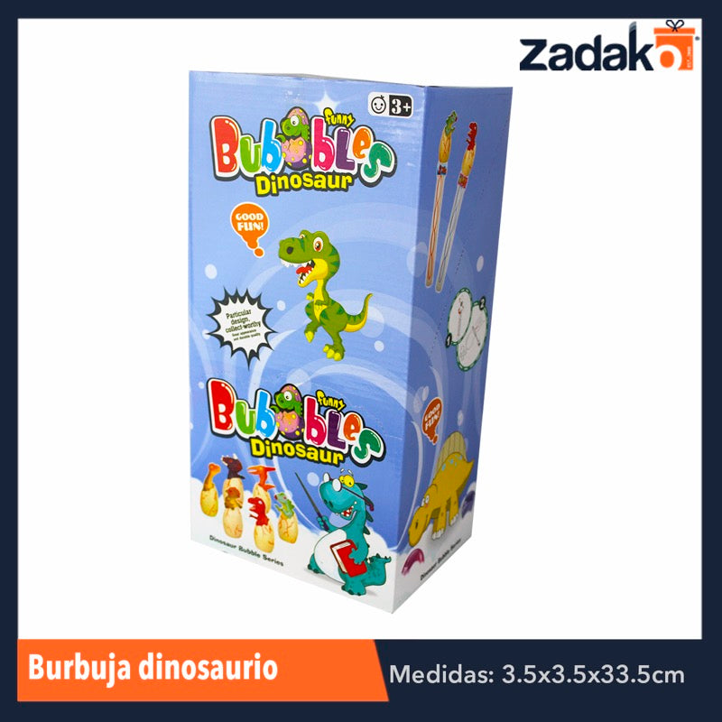 ZJ-1127 BURBUJA DINOSAURIO, CON 12 PZS, O CAJA CON 8 PQTS