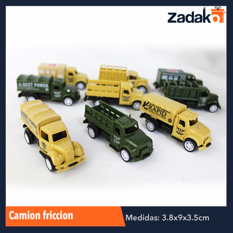 ZJ-1033 CAMION FRICCION, CON 1 PZ O CAJA CON 1200 PZS