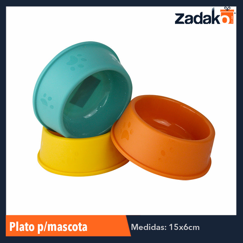 ZMA-0001 PLATO P/MASCOTA, CON 1 PZ O CAJA CON 360 PZS