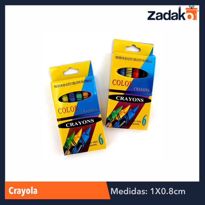 N-GPM-2001 GPM-2001 ZP-0135 CRAYOLA 6 COLORES, CON 1 PZ O CAJA CON 960 PZS