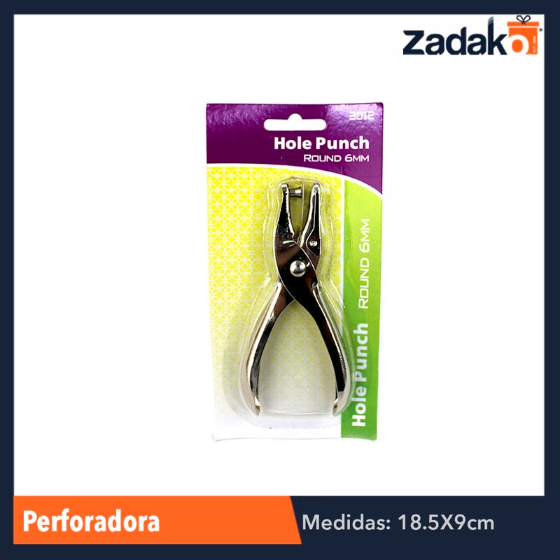 ZP-0622 PERFORADORA 1 ORIFICIO, CON 1 PZ O CAJA CON 240 PZS