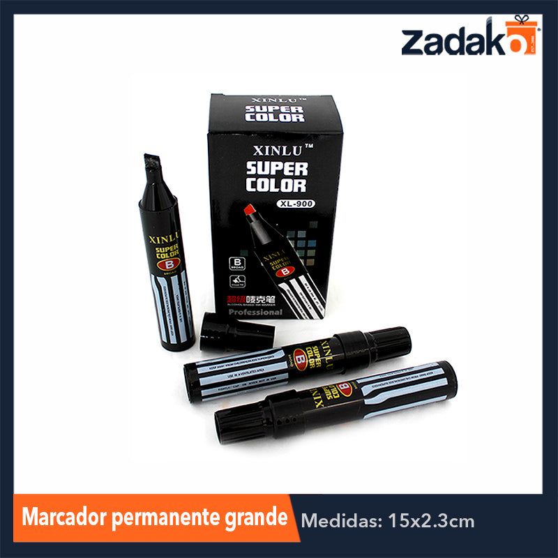 GPM-0235 ZP-0188 MARCADOR PERMANENTE GDE, CON 6 PZS, O CAJA CON 108 PQTS