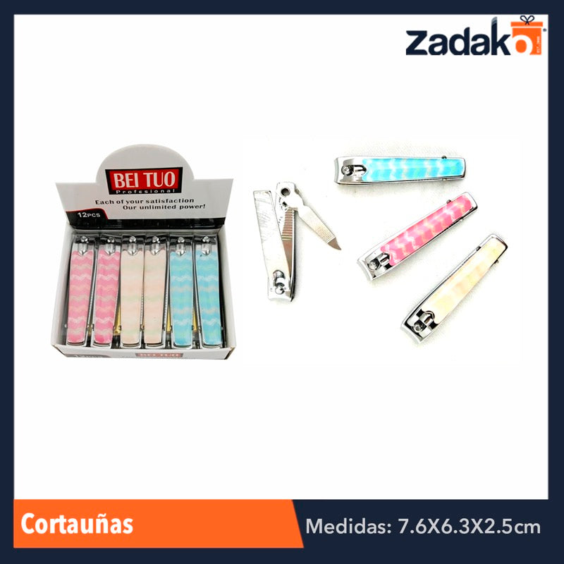 ZH-0074 CORTAUÑAS CON 12 PIEZAS, O CAJA CON 100 PQTS