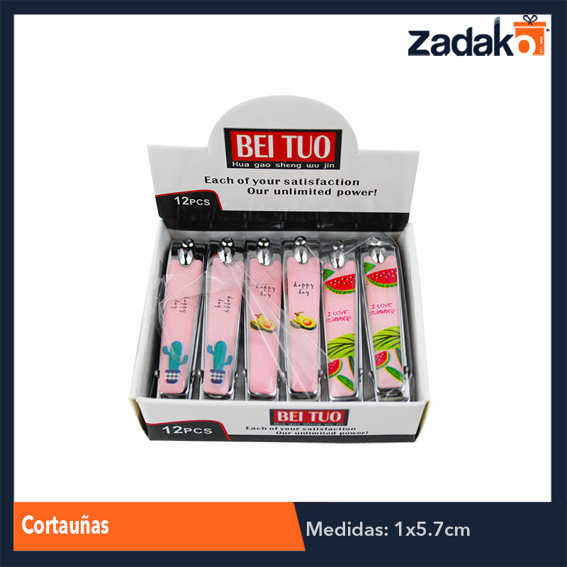 ZH-0142 CORTAUÑAS CON 12 PIEZAS, O CAJA CON 100 PQTS