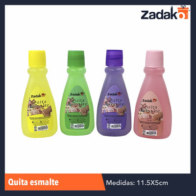 QUITAESMALTE DONATELLA (4 COLORES), CON 1 PZ O CAJA CON 100 PZS