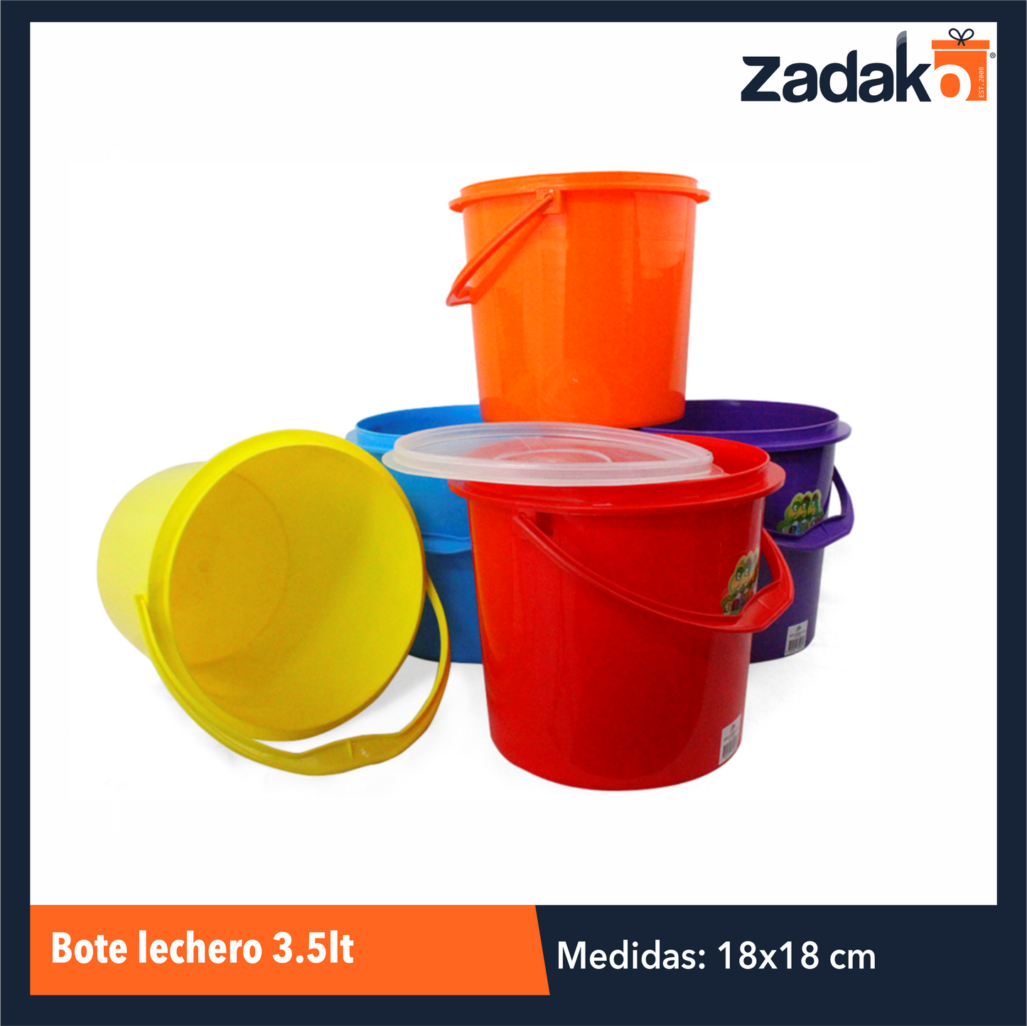 BOTE LECHERO 3.5LT CON 1 PZ O CAJA CON 50 PZS