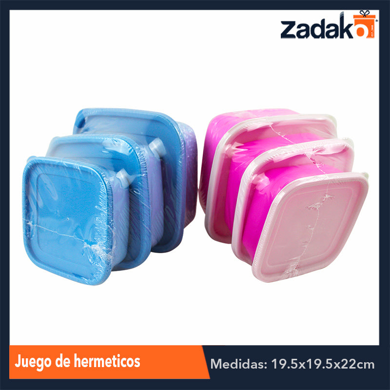 2234 JUEGO DE HERMETICOS, CON 1 PZ O CAJA CON 12 PZS