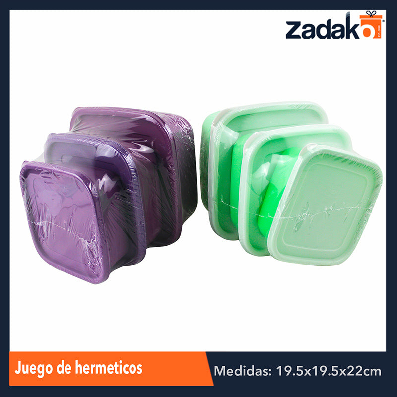 2234 JUEGO DE HERMETICOS, CON 1 PZ O CAJA CON 12 PZS