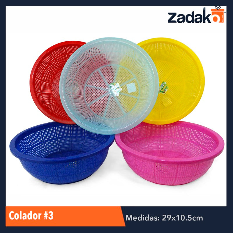 N-GPM-3163 COLADOR No. 3, CON 1 PZ O CAJA CON 50 PZS