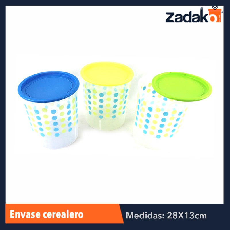 N-GPM-3238 ENVASE CEREALERO DE 1.8 LTS. NATURAL , CON 1 PZ O CAJA CON 64 PZS