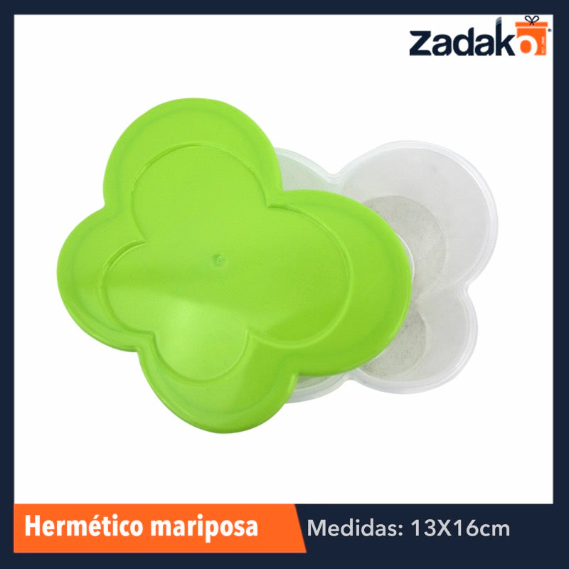 HERMÉTICO MARIPOSA 550 ML., CON 1 PZ O CAJA CON 90 PZS