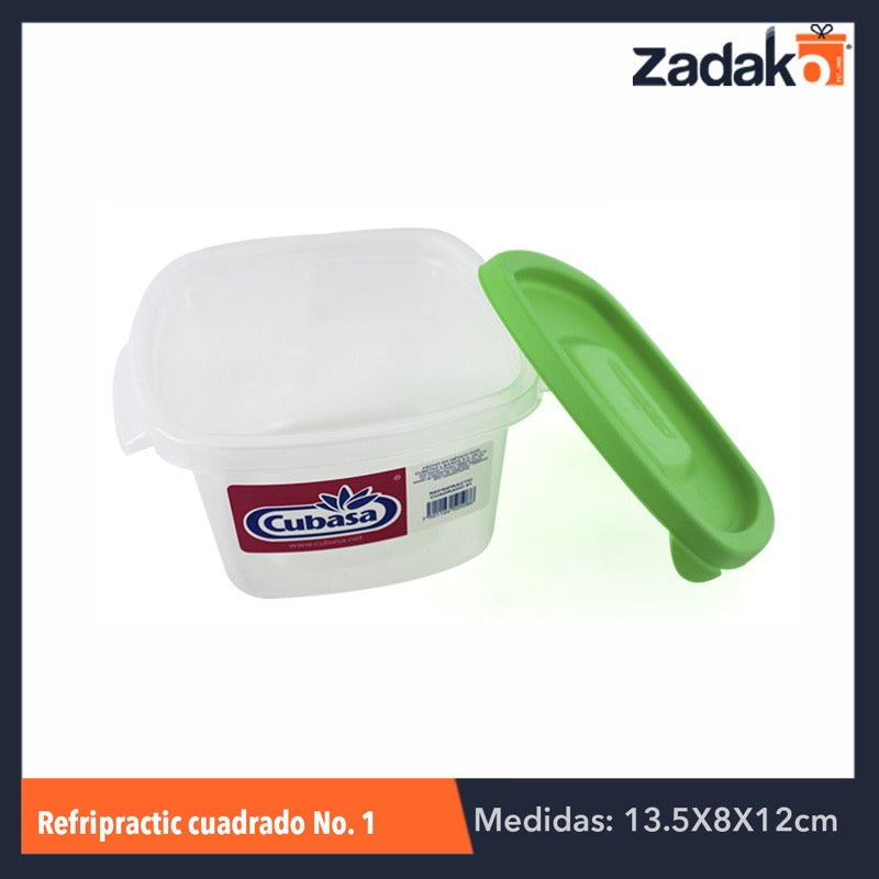 REFRI PRACTIC CUADRADO NO.1 540ML, CON 1 PZ O CAJA CON 15 PZS