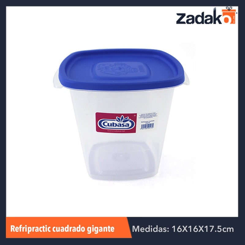 N-GPM-3919 REFRI PRACTIC CUADRADO GIGANTE 2LT, CON 1 PZ O CAJA CON 15 PZS