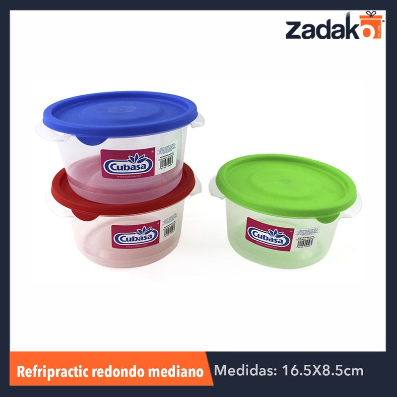 N-GPM-4833 REFRI PRACTI REDONDO MEDIANO 820ML, CON 1 PZ O CAJA CON 15 PZS