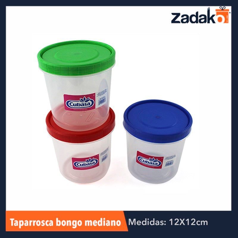 TAPARROSCA BONGO MEDIANO 951ML, CON 1 PZ O CAJA CON 28 PZS