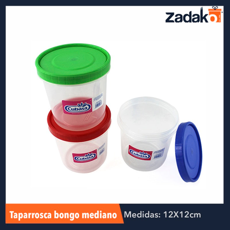 TAPARROSCA BONGO MEDIANO 951ML, CON 1 PZ O CAJA CON 28 PZS