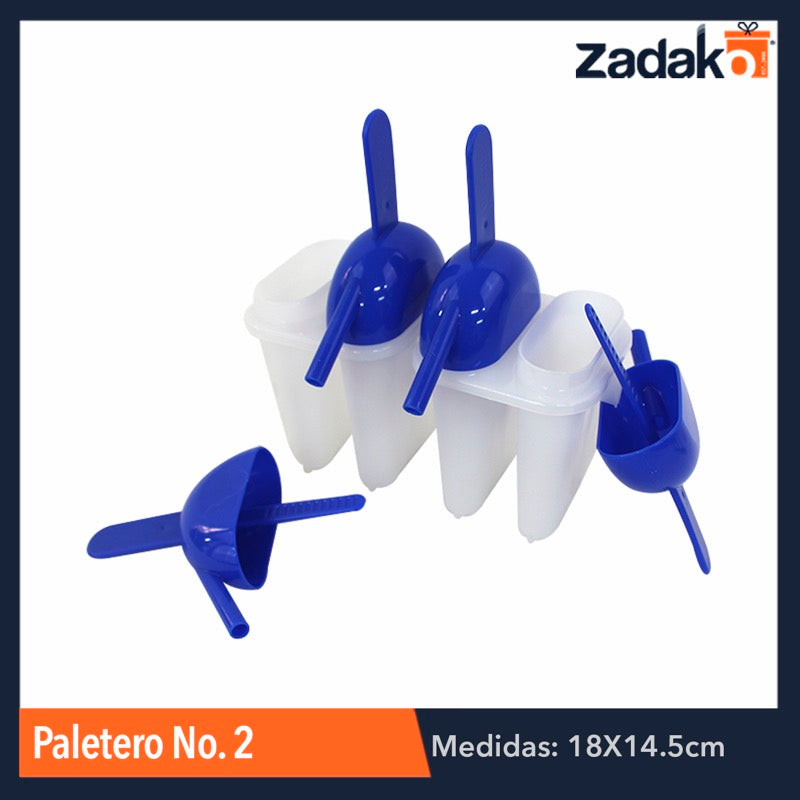 JUEGO DE 4 PIEZAS DE PALETERO No. 2, CON 1 PZ O CAJA CON 18 PZS
