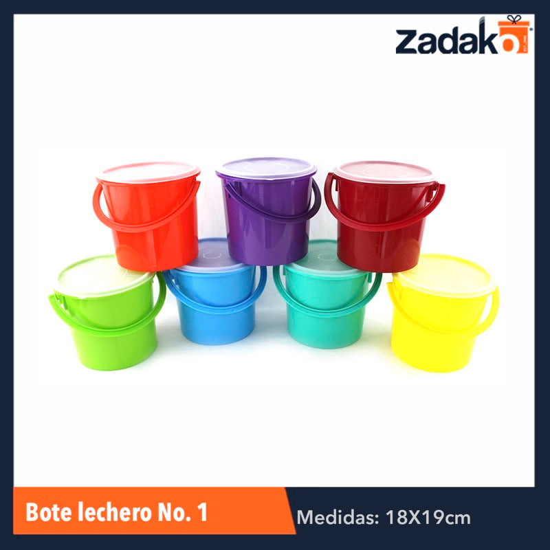 N-GPM-3591 BOTE LECHERO NO.1 C/TAPA CAP.3.5LT, CON 1 PZ O CAJA CON 25 PZS