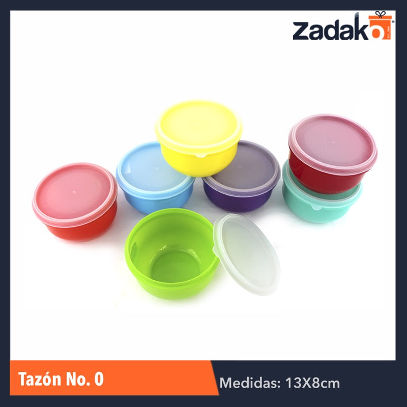 TAZÓN NO.0 C/TAPA CAP.600ML, CON 1 PZ O CAJA CON 25 PZS