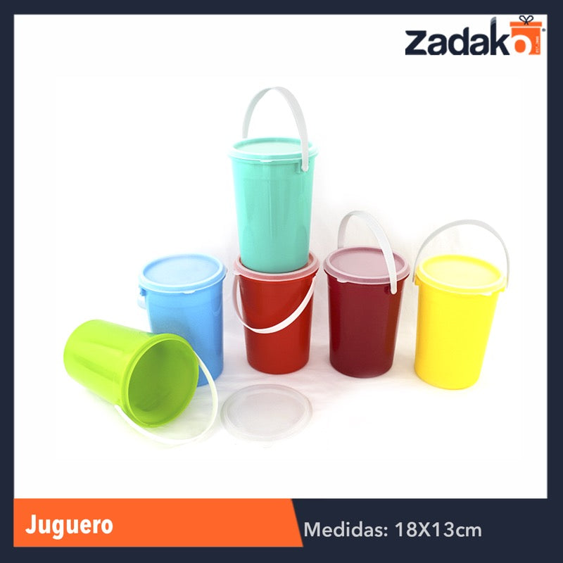 JUGUERO CHICO C/TAPA CAP.1.5LT, CON 1 PZ O CAJA CON 25 PZS