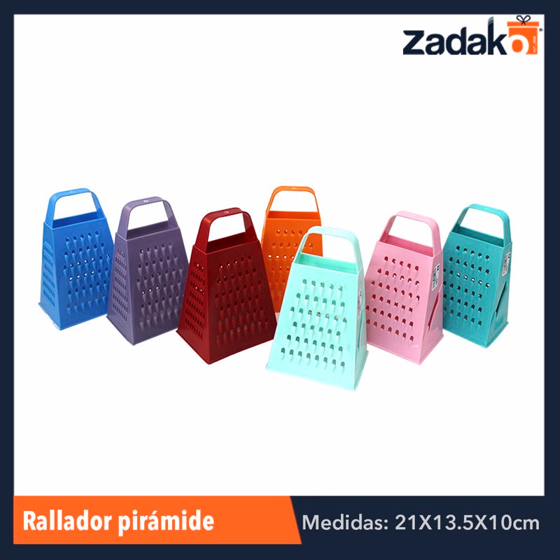 RALLADOR PIRAMIDE, CON 1 PZ O CAJA CON 45 PZS